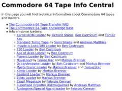 C64 Tape Info Central