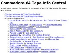 C64 Tape Info Central